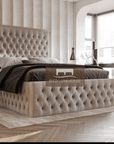 Estelle Chesterfield Ambassador Bed Frame, Chesterfield Bed, New Bed, Fabric Bed,