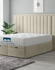 Harry Extended Headboard Bed Frame with Ottoman Storage