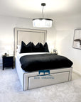 Rixos Tall Headboard Piped Bed Frame