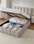 Cheshire Boucle Optional Ottoman Storage Bed