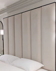 Adriana Tall Headboard Piped Bed Frame