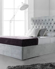 Liana Silver Naple Ottoman Storage Bed