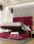 Sandy Winged Divan Ottoman Storage Bed