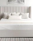 Penelope Winged Upholstered Storage Divan Bed