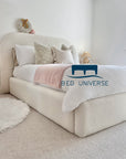 Lusso Cream Teddy Boucle Bed Frame