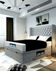 Maya Winged Divan Ottoman Storage Bed - Bed Universe