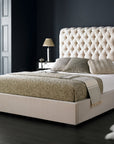 Chesterfield Light Cream Chenille Nina Sleigh Bed Frame